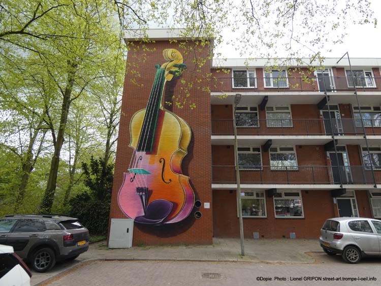 Violon coloré