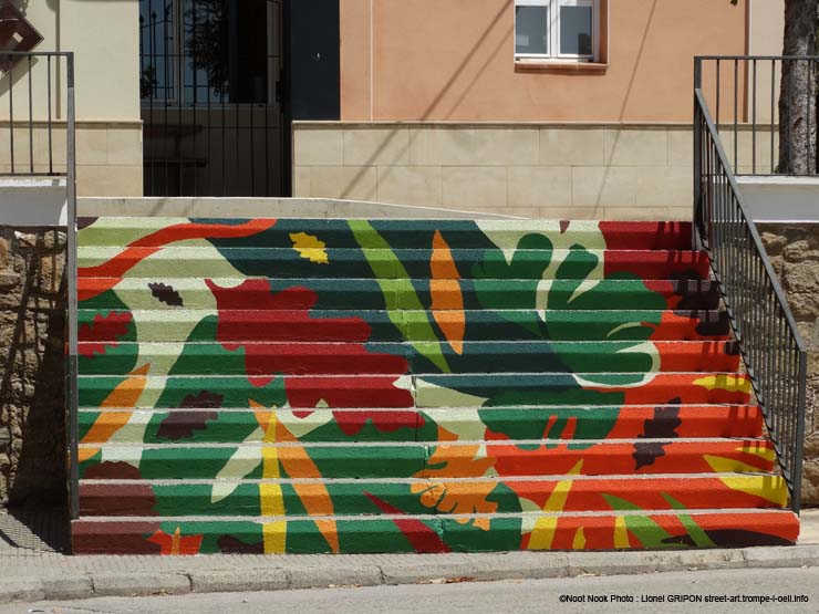 Escalier peint