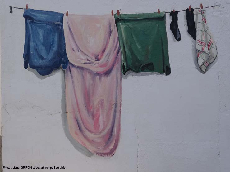 Linge étendu