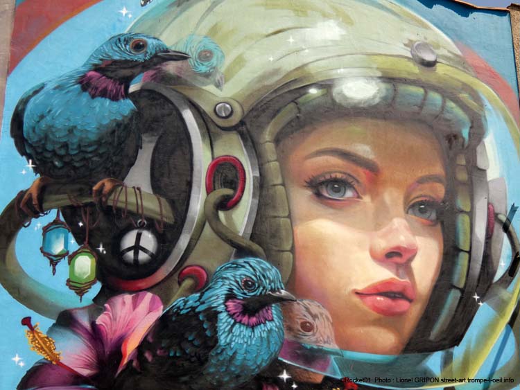 Guerriers dans un jardin