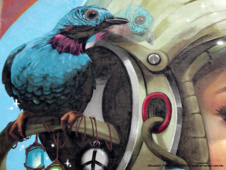 Guerriers dans un jardin