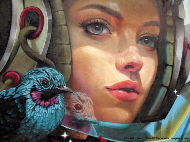 Guerriers dans un jardin