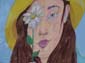 Fillette et marguerite