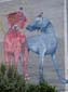Chiens colorés