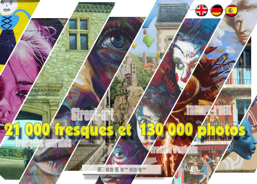 trompe-l'œil fresques murales graffitis du Monde 90 000 photos